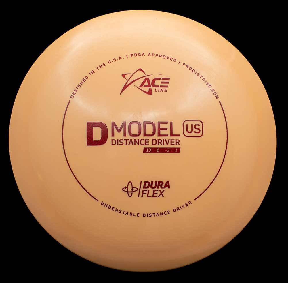 Prodigy Disc ACE Line D Model US - DuraFlex / 175g - Orange/Peach (Red Glitter)