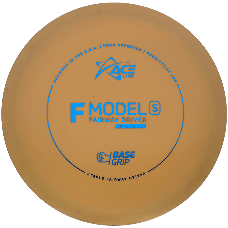 Prodigy Disc ACE Line F Model S Prodigy Disc ACE Line F Model S - BaseGrip / 174g - Peach/Orange (Light Blue Foil) - Skyline Disc Golf