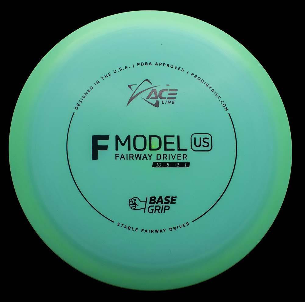 173g - Light Blue Green (Black) BaseGrip Prodigy Disc ACE Line F Model US - Skyline Disc Golf