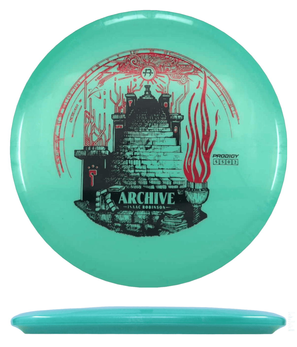 178g - Mint (Black/Red Chrome) *035* 500 - Isaac Robinson Collab Prodigy Disc Archive - Skyline Disc Golf