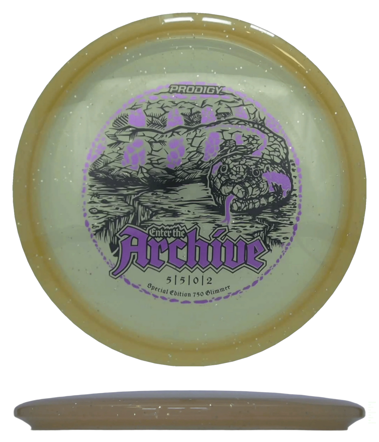 Prodigy Disc Archive - 750 Glimmer / 180g - Sand (Black/Lavender) - Skyline Disc Golf