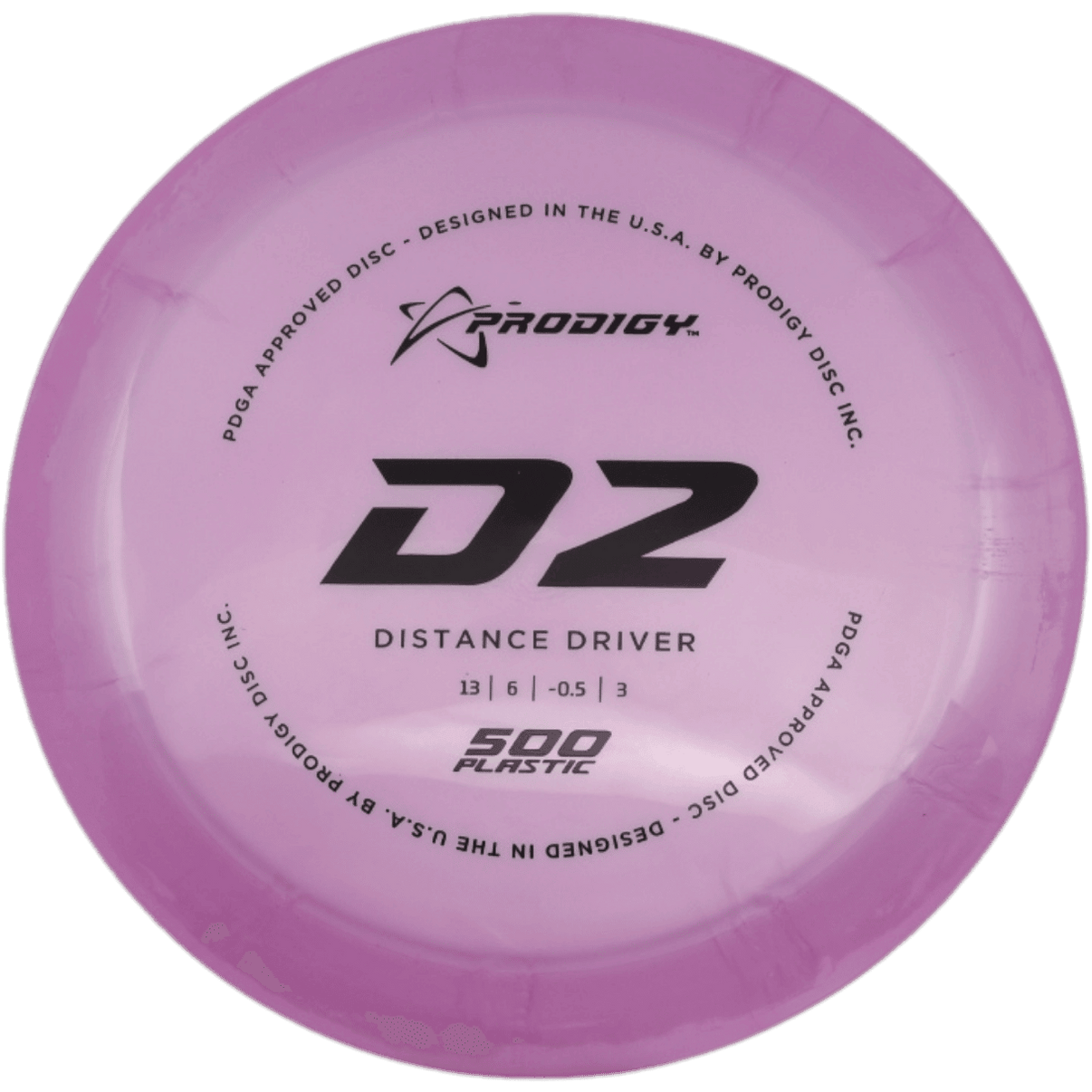 Prodigy Disc D2 - 500 / 173g - Pink (Black) - Skyline Disc Golf