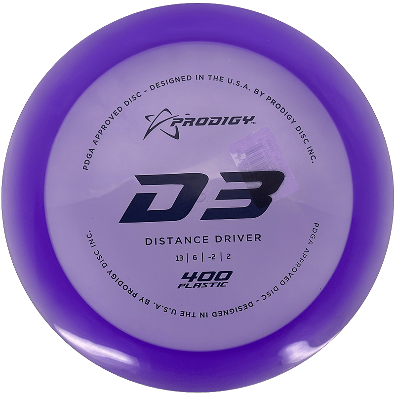 Prodigy Disc D3 Prodigy Disc D3 - 400 / 170-74g - Light Purple (Black) - Skyline Disc Golf