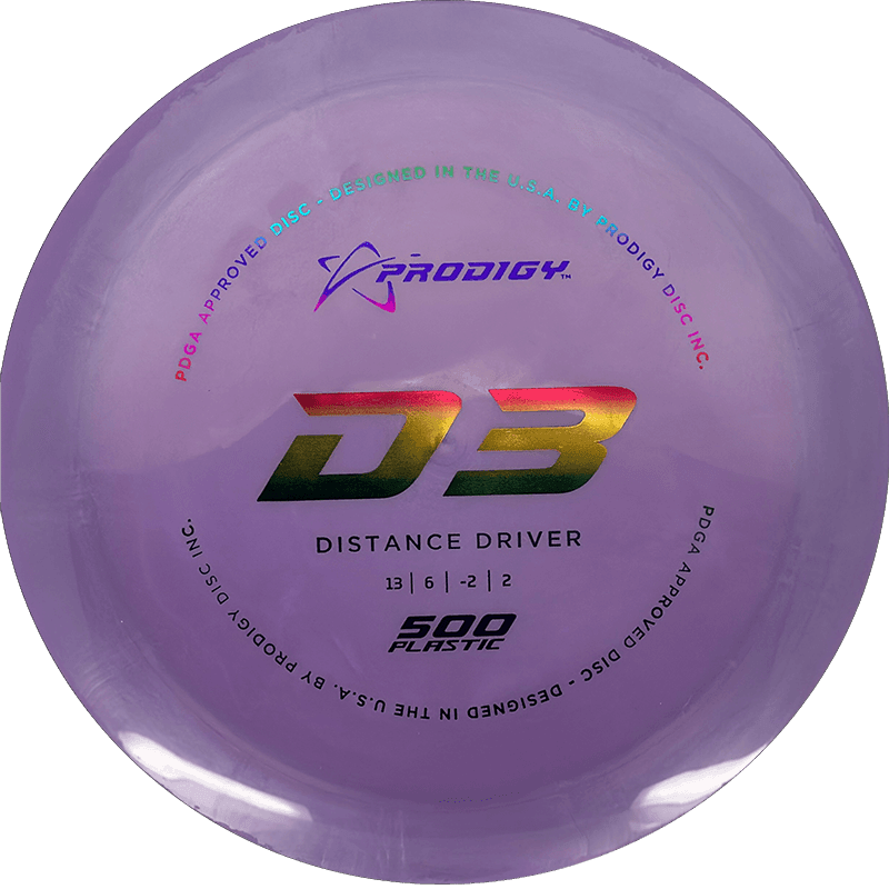 Prodigy Disc D3 - 500 / 174g - Lavender (Rainbow Foil)