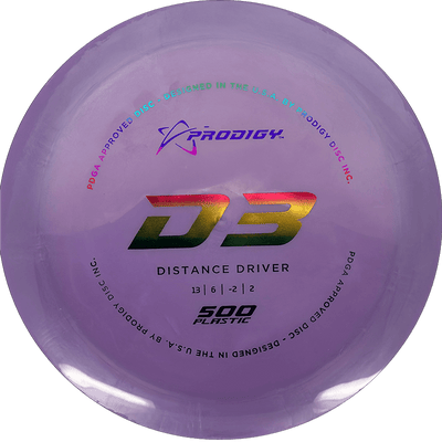 Prodigy Disc D3 Prodigy Disc D3 - 500 / 174g - Lavender (Rainbow Foil) - Skyline Disc Golf