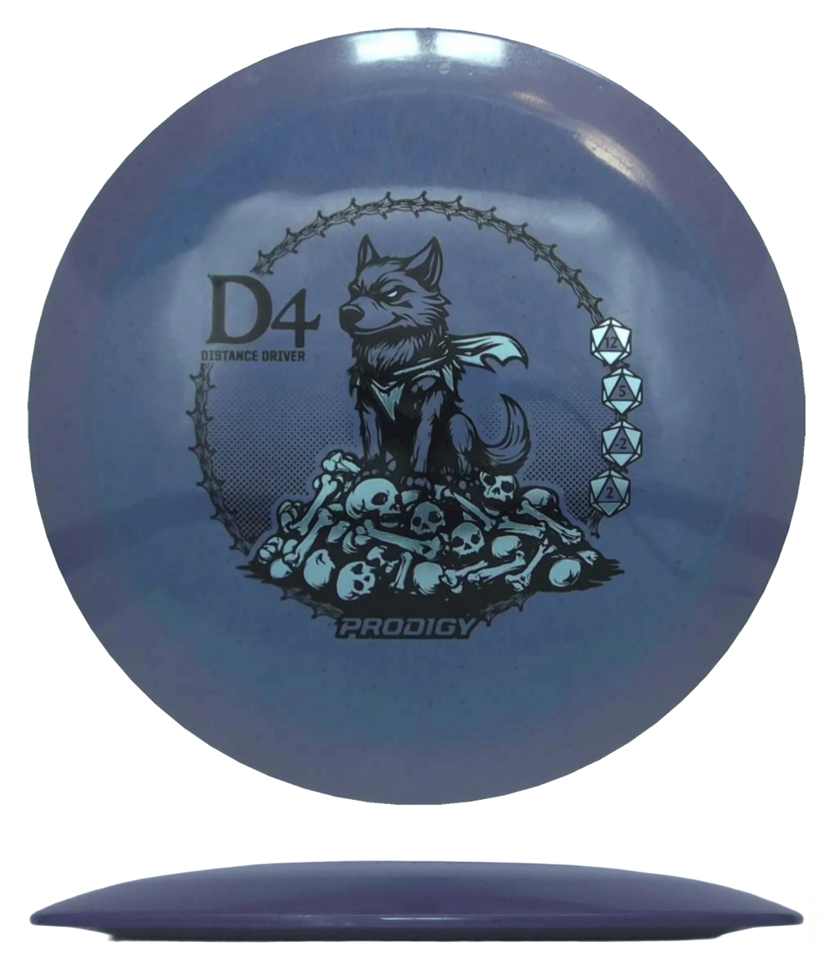 Prodigy Disc D4 - ReBlend / 174g - Lavender (Black/Silver) - Skyline Disc Golf