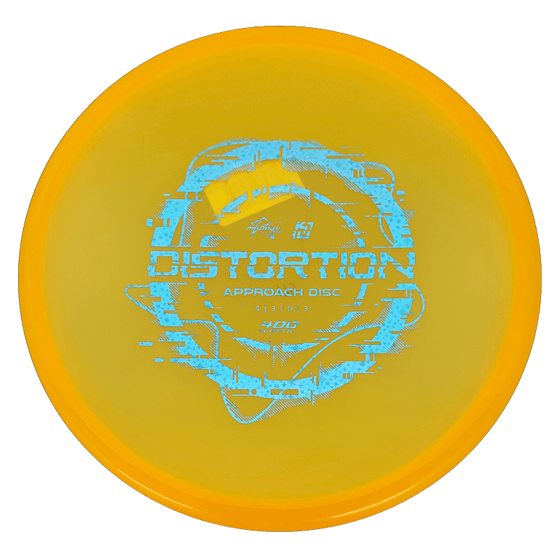 Prodigy Disc Distortion - 400 / 175g - Yellow Orange (Light Blue Stars)