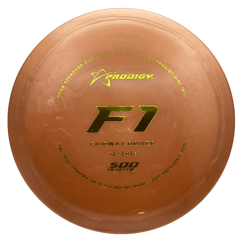 172g - Orange (Yellow Foil) 500 Prodigy Disc F1 - Skyline Disc Golf