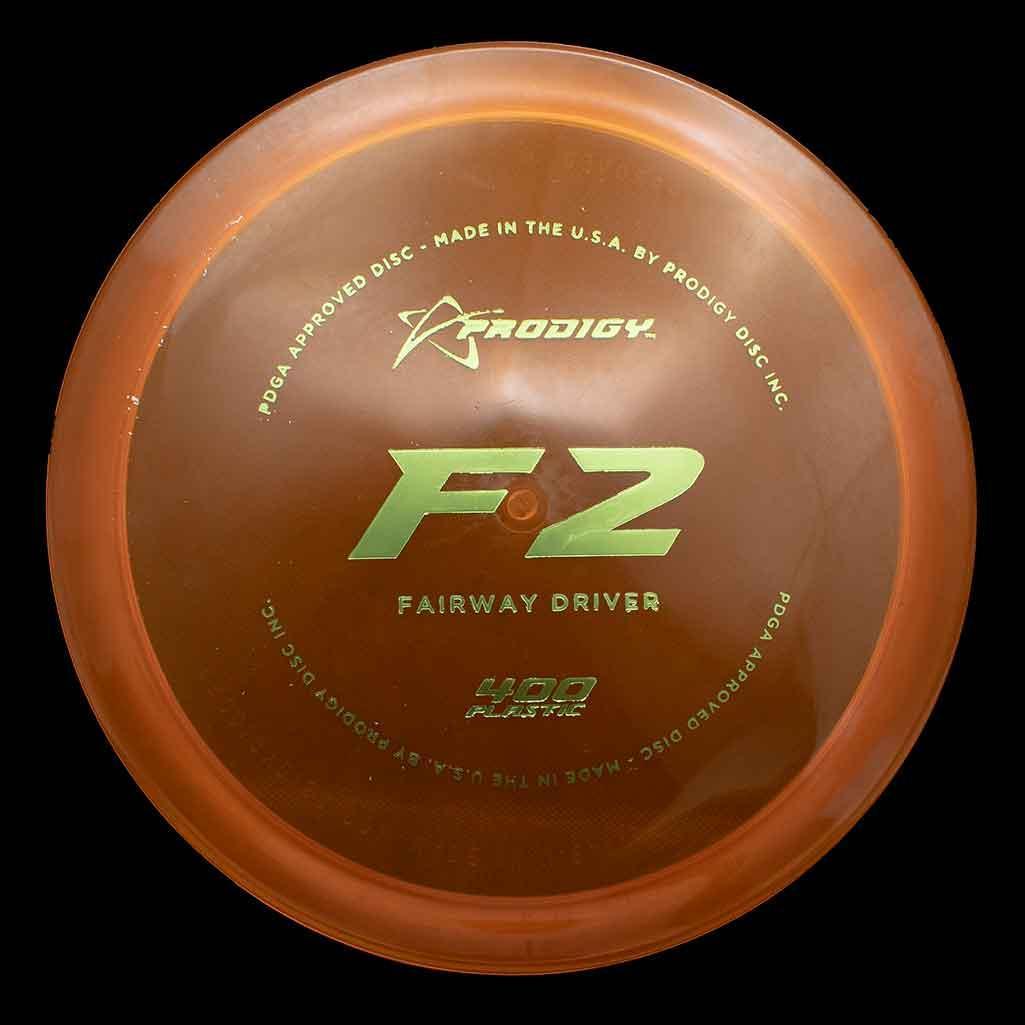 Prodigy Disc F2 - 400 / 174g - Orange (Green Foil)