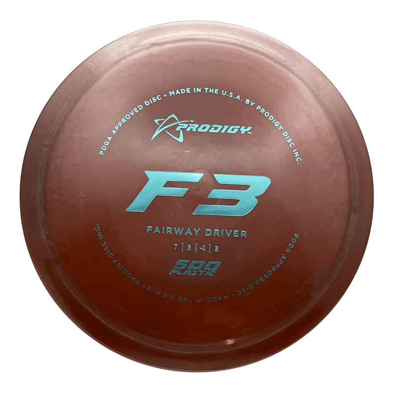Prodigy Disc F3 - 500 / 176g - Brown (Sky Blue Foil)
