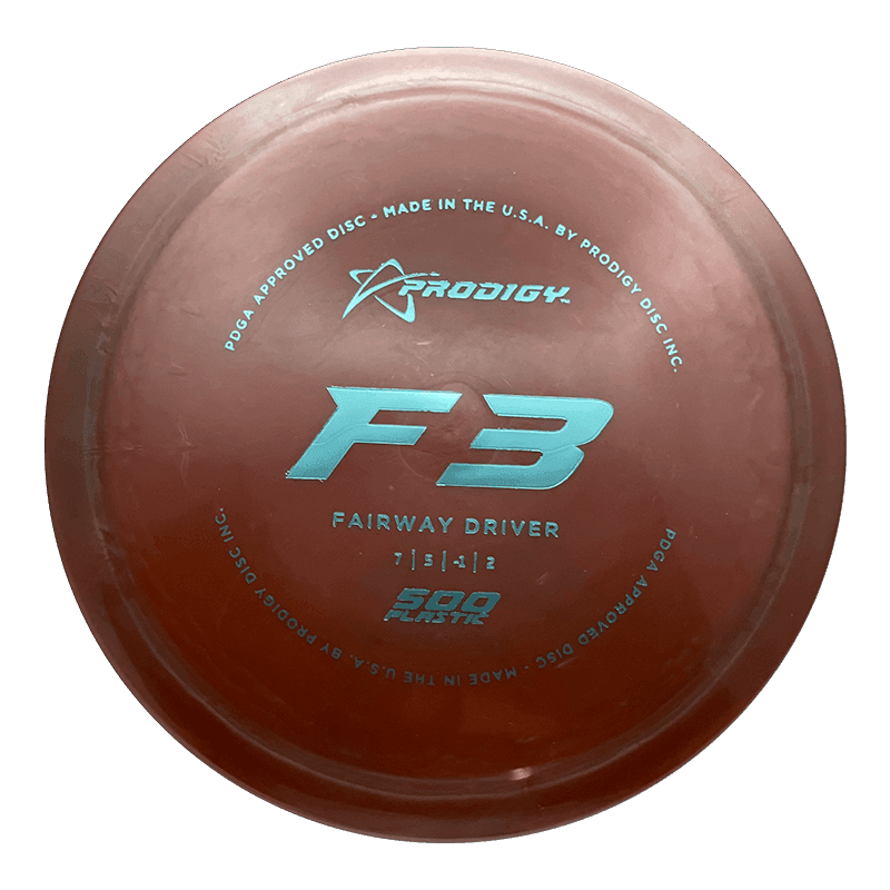 Prodigy Disc F3 Prodigy Disc F3 - 500 / 176g - Brown (Sky Blue Foil) - Skyline Disc Golf