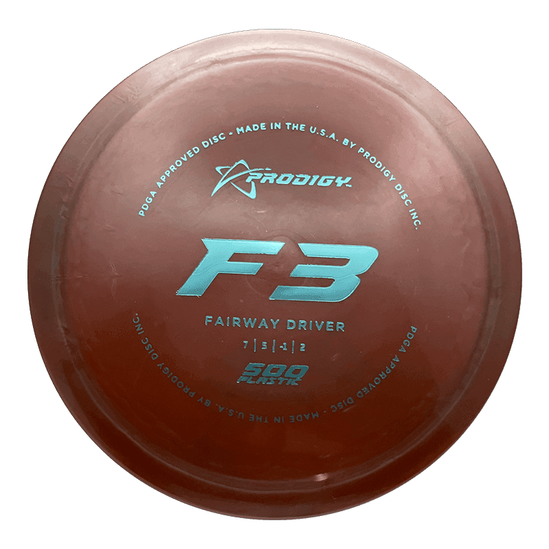 176g - Brown (Sky Blue Foil) 500 Prodigy Disc F3 - Skyline Disc Golf