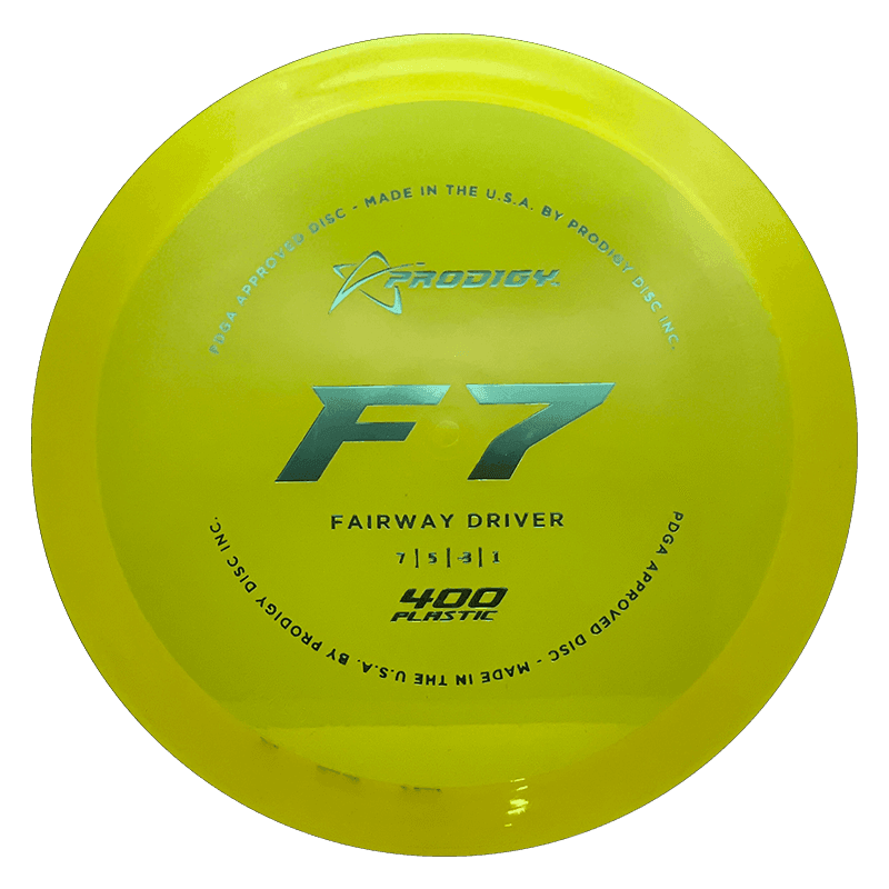 Prodigy Disc F7 Prodigy Disc F7 - 400 / 171g - Yellow (Green Foil) - Skyline Disc Golf