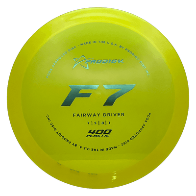 Prodigy Disc F7 Prodigy Disc F7 - 400 / 171g - Yellow (Green Foil) - Skyline Disc Golf