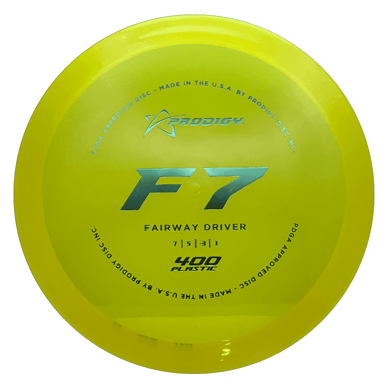 171g - Yellow (Green Foil) 400 Prodigy Disc F7 - Skyline Disc Golf
