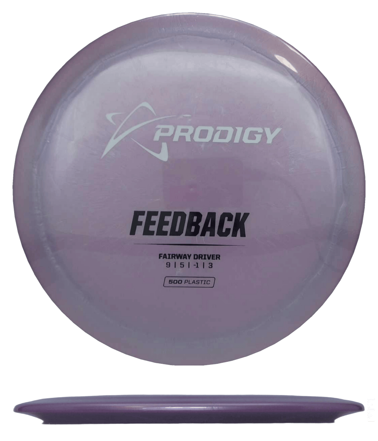 169g - Lavender Pink (White/Black) 500 Prodigy Disc Feedback - Skyline Disc Golf