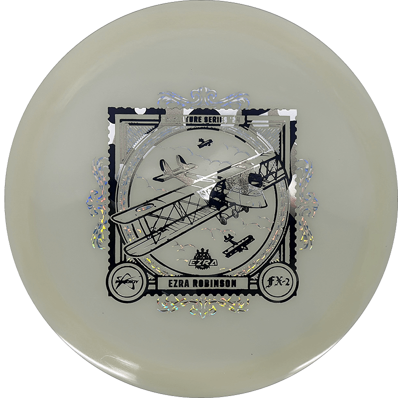 Prodigy Disc FX-2 Prodigy Disc FX-2 - 400 Color Glow - Ezra Robinson Signature Series / 175g - Glow (Black & Silver/Chrome) - Skyline Disc Golf