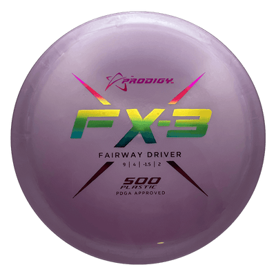 Prodigy Disc FX-3 Prodigy Disc FX-3 - 500 / 175g - Lavender (Rainbow Foil) - Skyline Disc Golf