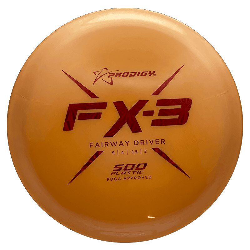 Prodigy Disc FX-3 Prodigy Disc FX-3 - 500 / 176g - Orange (Red Rays) *1012* - Skyline Disc Golf