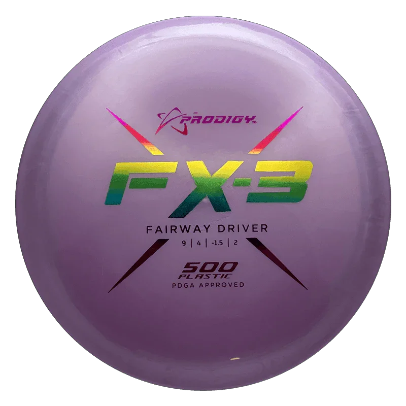 Prodigy Disc FX-3 - 500 / 176g - Lavender (Rainbow Foil) - Skyline Disc Golf