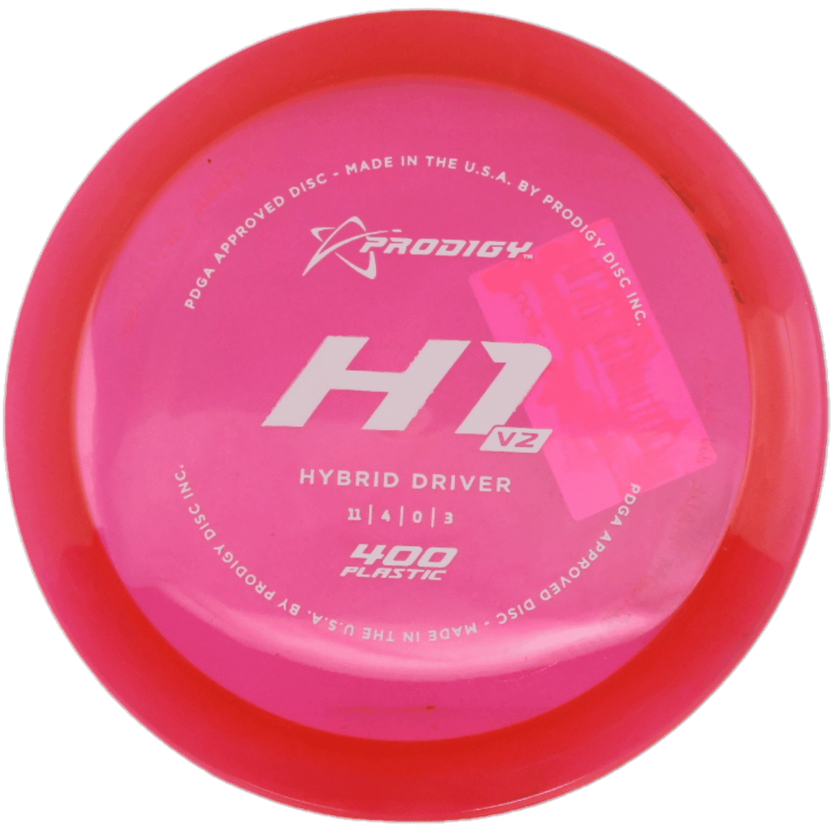Prodigy Disc H1 V2 - 400 / 174g - Red-ish Pink (White) - Skyline Disc Golf