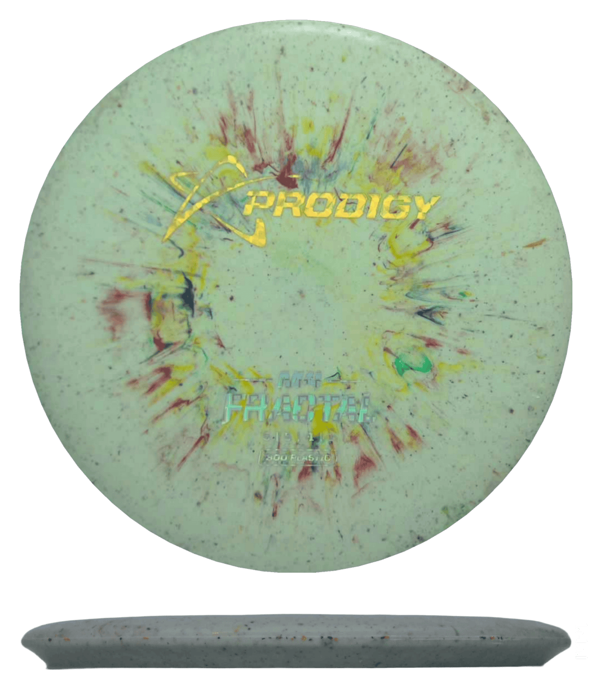 177g - Multicolor (Gold/Chrome) 300 Fractal Prodigy Disc M4 - Skyline Disc Golf