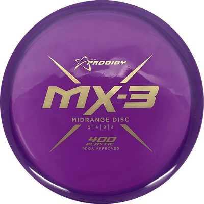 Prodigy Disc MX-3 Prodigy Disc MX-3 - 400 / 175g - Grape (Gold) - Skyline Disc Golf