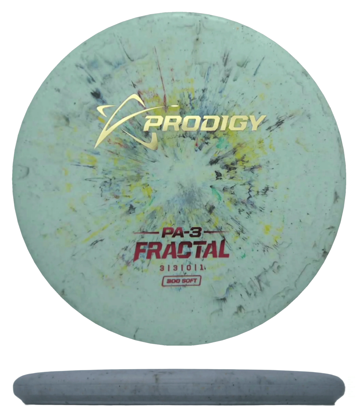 Prodigy Disc PA-3 - 300 Soft Fractal / 174g - Multicolor (Silver/Red) - Skyline Disc Golf