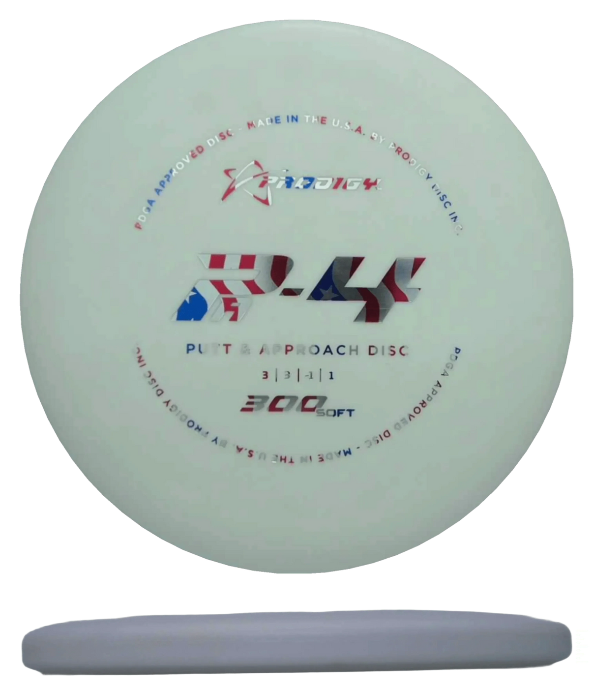 Prodigy Disc PA-4 - 300 Soft / 173g - White (Flag Foil) - Skyline Disc Golf