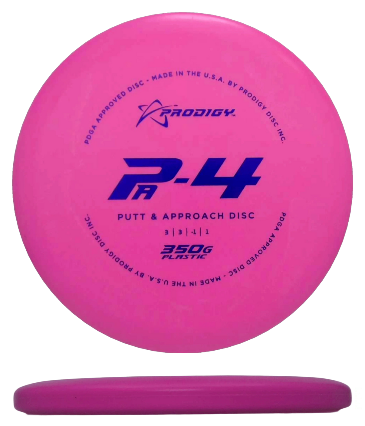 Prodigy Disc PA-4 - 350G / 174g - Hot Pink (Blue) - Skyline Disc Golf
