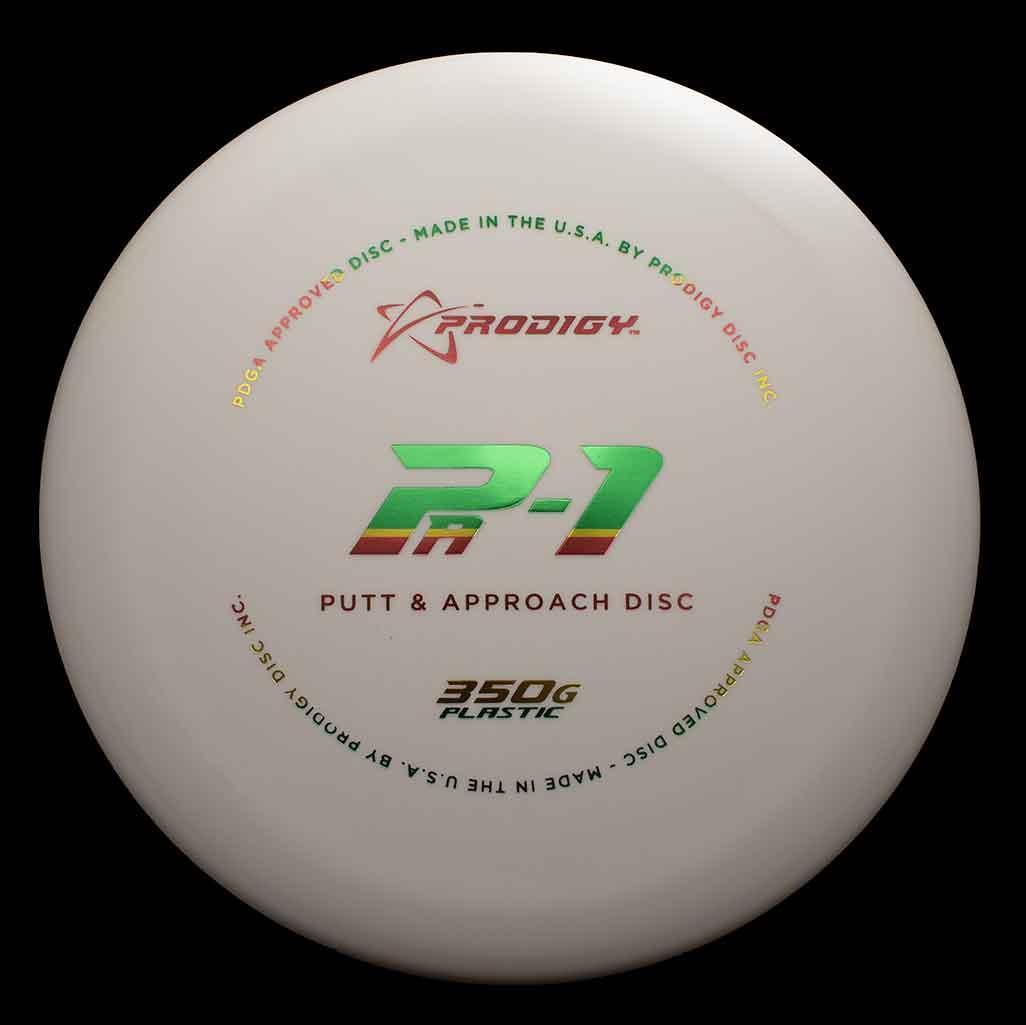 Prodigy Disc PA1 Prodigy Disc PA1 - 350G / 171g - White (Green/Red/Yellow Foil) - Skyline Disc Golf