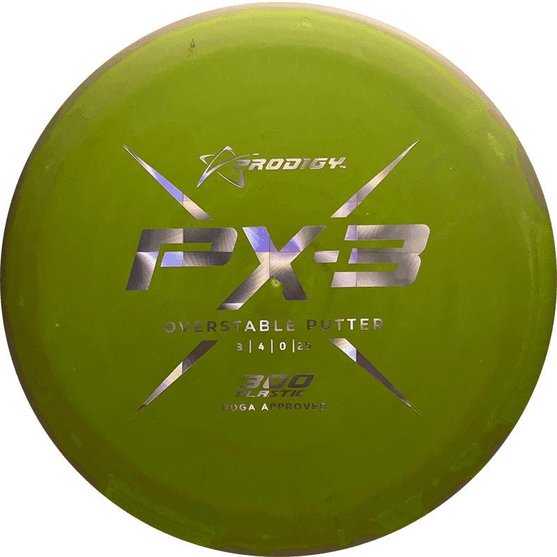 173g - Pea Green (Chrome) 300 Prodigy Disc PX3 - Skyline Disc Golf