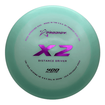 Prodigy Disc X2 Prodigy Disc X2 - 400 / 174g - Light Green (Purple Foil) - Skyline Disc Golf