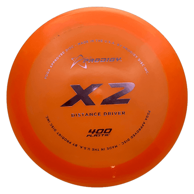 Prodigy Disc X2 Prodigy Disc X2 - 400 / 174g - Orange (Lavender Foil) - Skyline Disc Golf