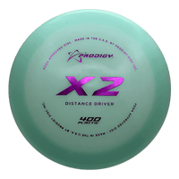 174g - Light Green (Purple Foil) 400 Prodigy Disc X2 - Skyline Disc Golf