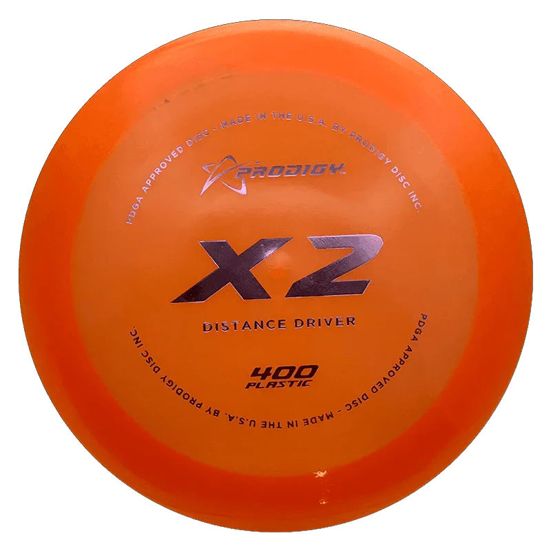 Prodigy Disc X2 - 400 / 174g - Orange (Lavender Foil) - Skyline Disc Golf