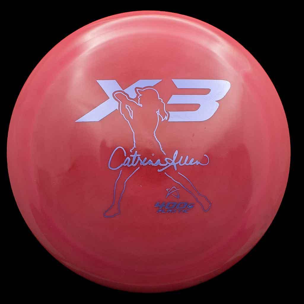 Prodigy Disc X3 - Catrina Allen Signature Series Prodigy Disc X3 - Catrina Allen Signature Series - 400G / 167g - Red (Lavender) - Skyline Disc Golf