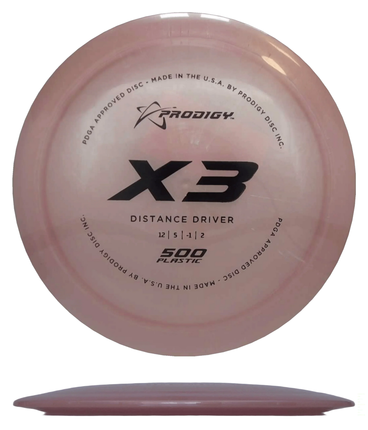 Prodigy Disc X3 - 500 / 171g - Peach (Black) - Skyline Disc Golf