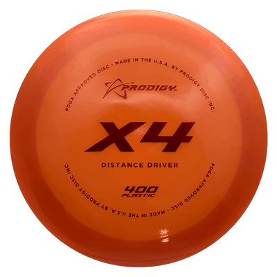 Prodigy Disc X4 Prodigy Disc X4 - 400 / 172g - Orange (Red Foil) - Skyline Disc Golf