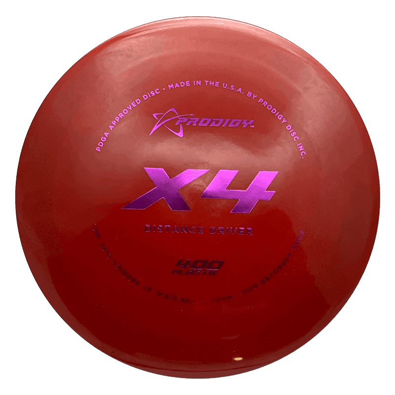 Prodigy Disc X4 - 400 / 173g - Red (Magenta Foil)