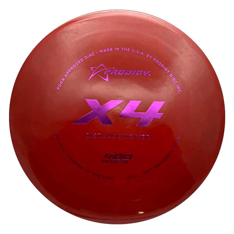 Prodigy Disc X4 - 400 / 173g - Red (Magenta Foil) - Skyline Disc Golf