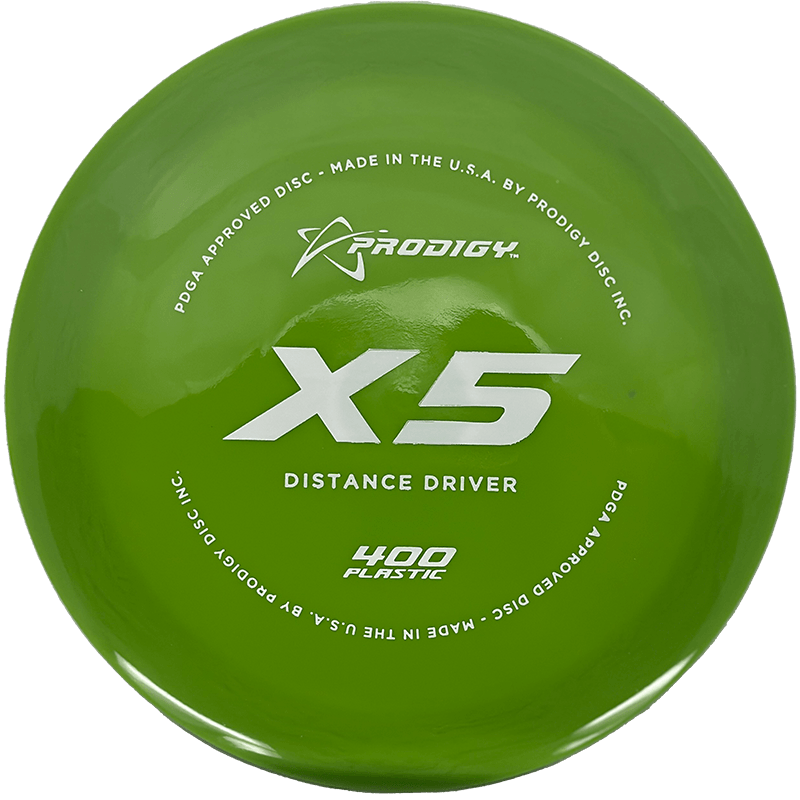 Prodigy Disc X5 Prodigy Disc X5 - 400 / 172g - Lime (White) - Skyline Disc Golf