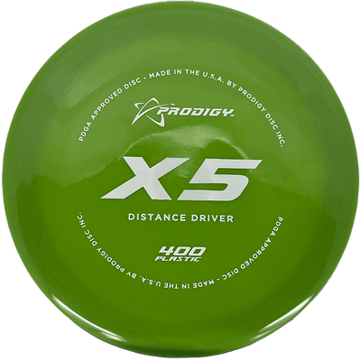 Prodigy Disc X5 Prodigy Disc X5 - 400 / 172g - Lime (White) - Skyline Disc Golf