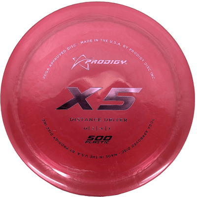 Prodigy Disc X5 Prodigy Disc X5 - 500 / 168g - Red Rose (Lavender Foil) - Skyline Disc Golf