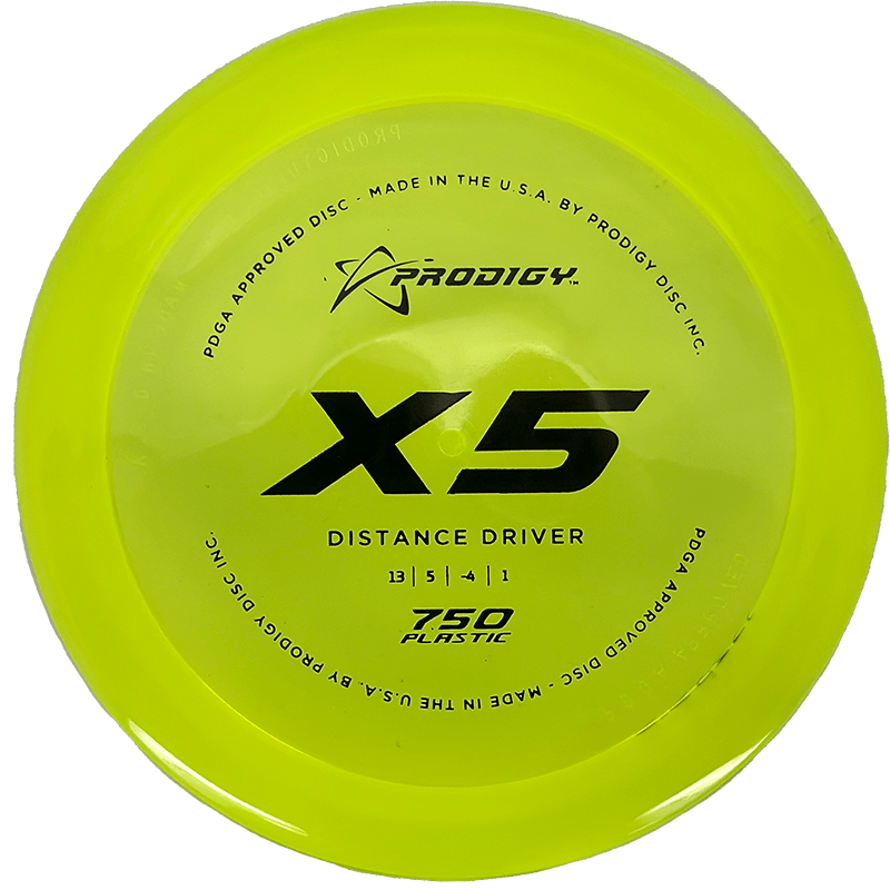 Prodigy Disc X5 Prodigy Disc X5 - 750 / 173g - Yellow (Black) - Skyline Disc Golf