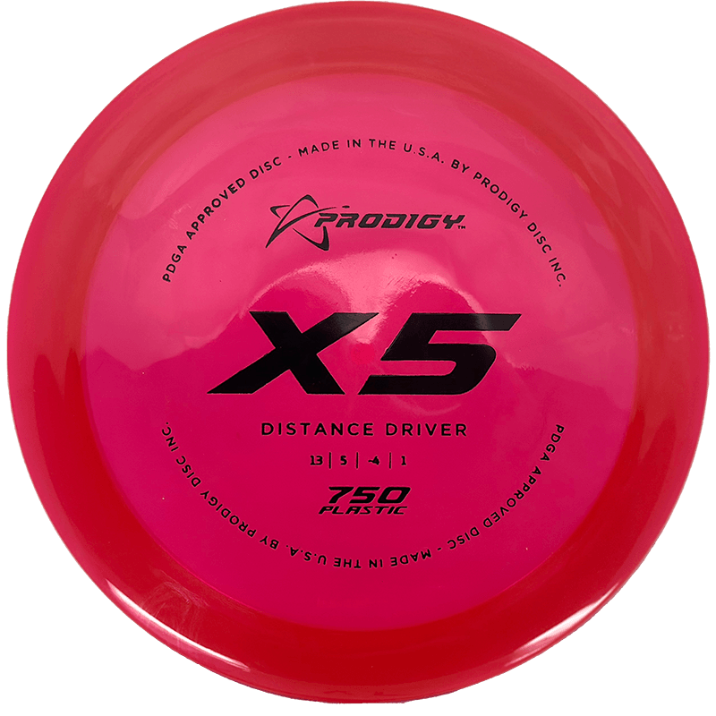 Prodigy Disc X5 Prodigy Disc X5 - 750 / 174g - Red (Black) - Skyline Disc Golf