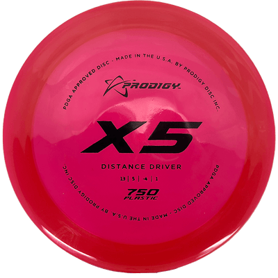 Prodigy Disc X5 Prodigy Disc X5 - 750 / 174g - Red (Black) - Skyline Disc Golf