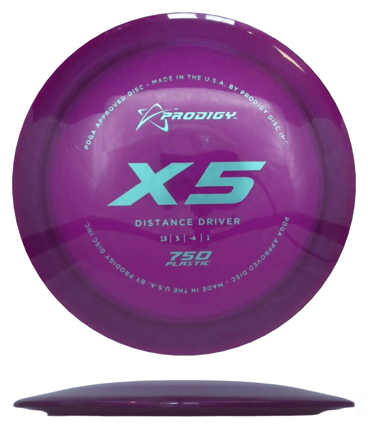 Prodigy Disc X5 - 750 / 172g - Red Wine (Sky Blue Foil) - Skyline Disc Golf