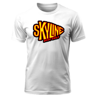 White Moisture Wicking Skyline Disc Golf Arrowhead Tee - Skyline Disc Golf