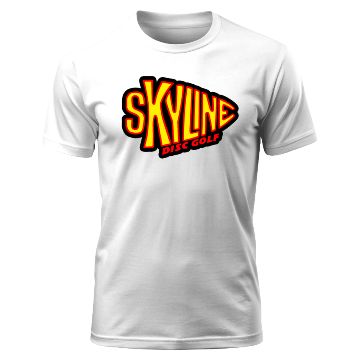 Skyline Disc Golf Arrowhead Tee - Moisture Wicking / White / S - Skyline Disc Golf